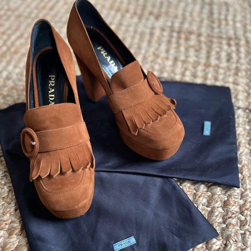 Prada Heeled Loafers